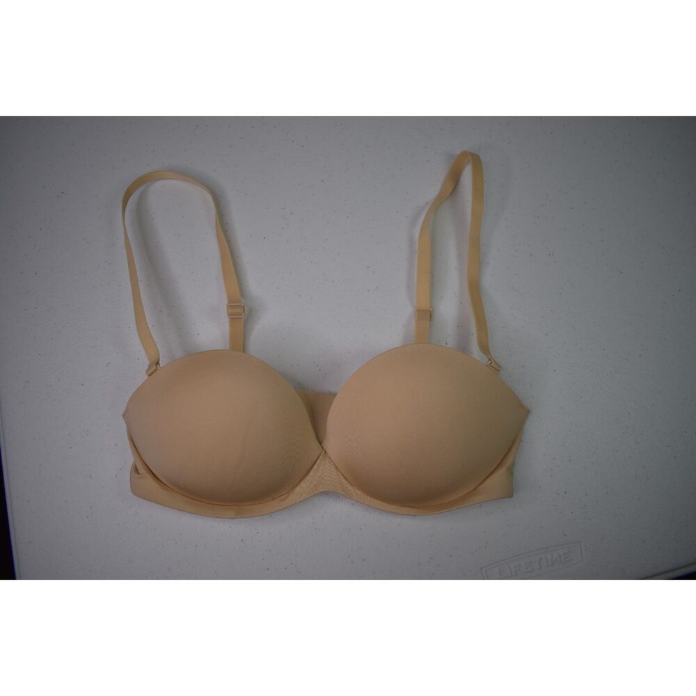 Skims Strapless Convertible Padded Bra Nude Size 32B
